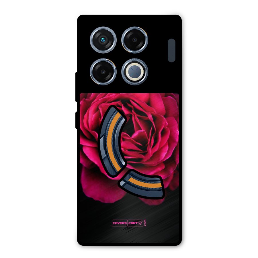 Magical Rose Metal Back Case for Infinix GT 20 Pro