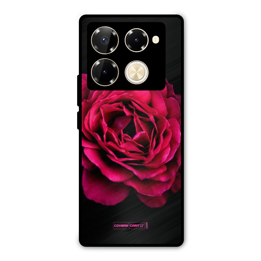 Magical Rose Metal Back Case for Infinix Note 40 Pro Plus