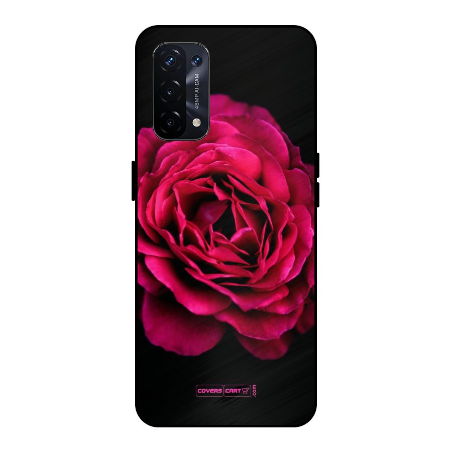 Magical Rose Metal Back Case for Oppo A74 5G