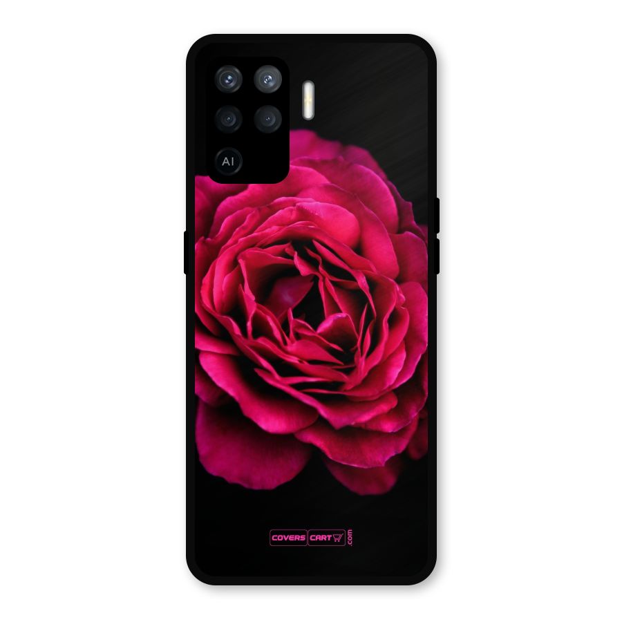 Magical Rose Metal Back Case for Oppo F19 Pro