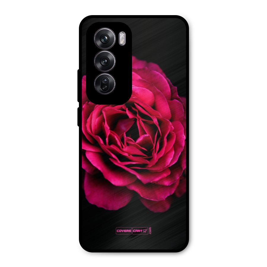 Magical Rose Metal Back Case for Oppo Reno12 Pro