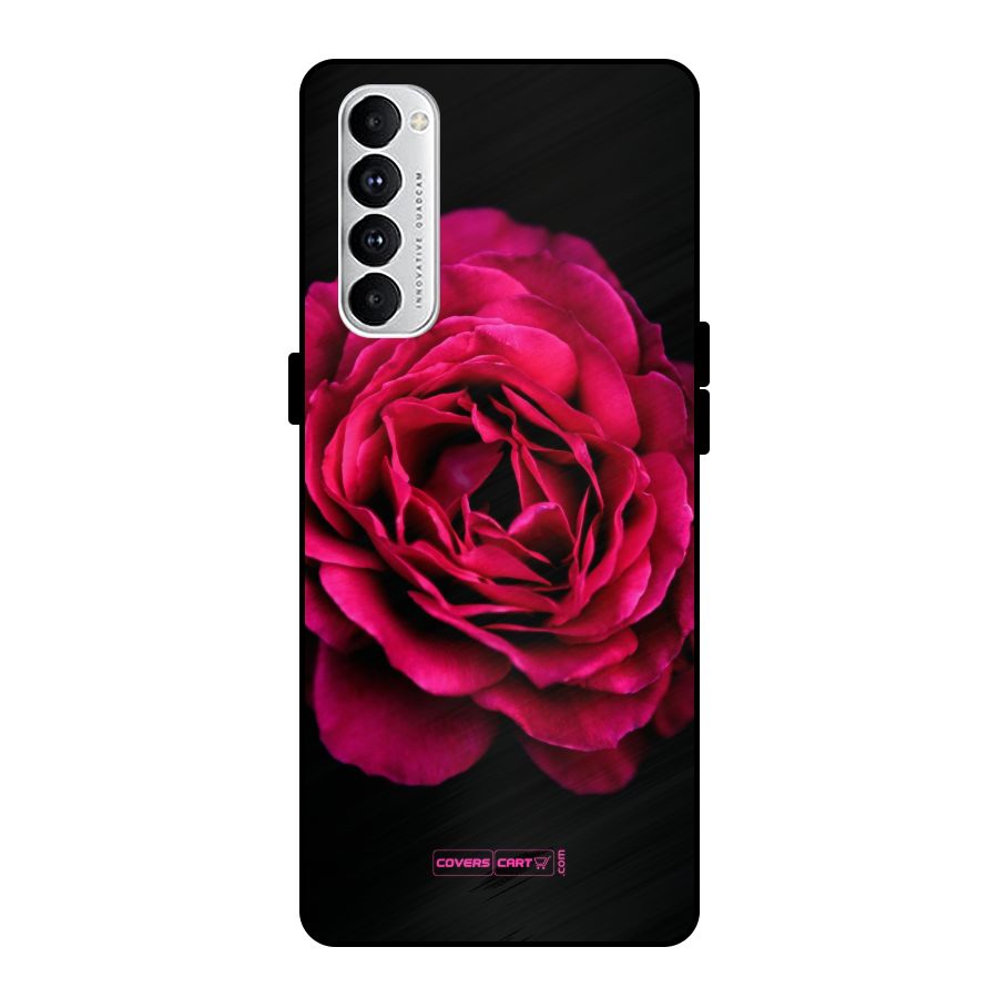 Magical Rose Metal Back Case for Oppo Reno4 Pro