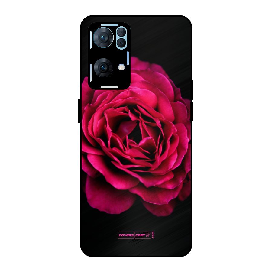 Magical Rose Metal Back Case for Oppo Reno7 Pro 5G