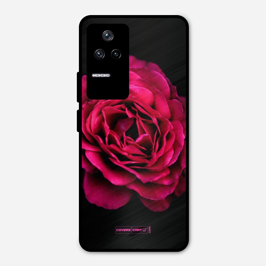 Magical Rose Metal Back Case for Poco F4 5G