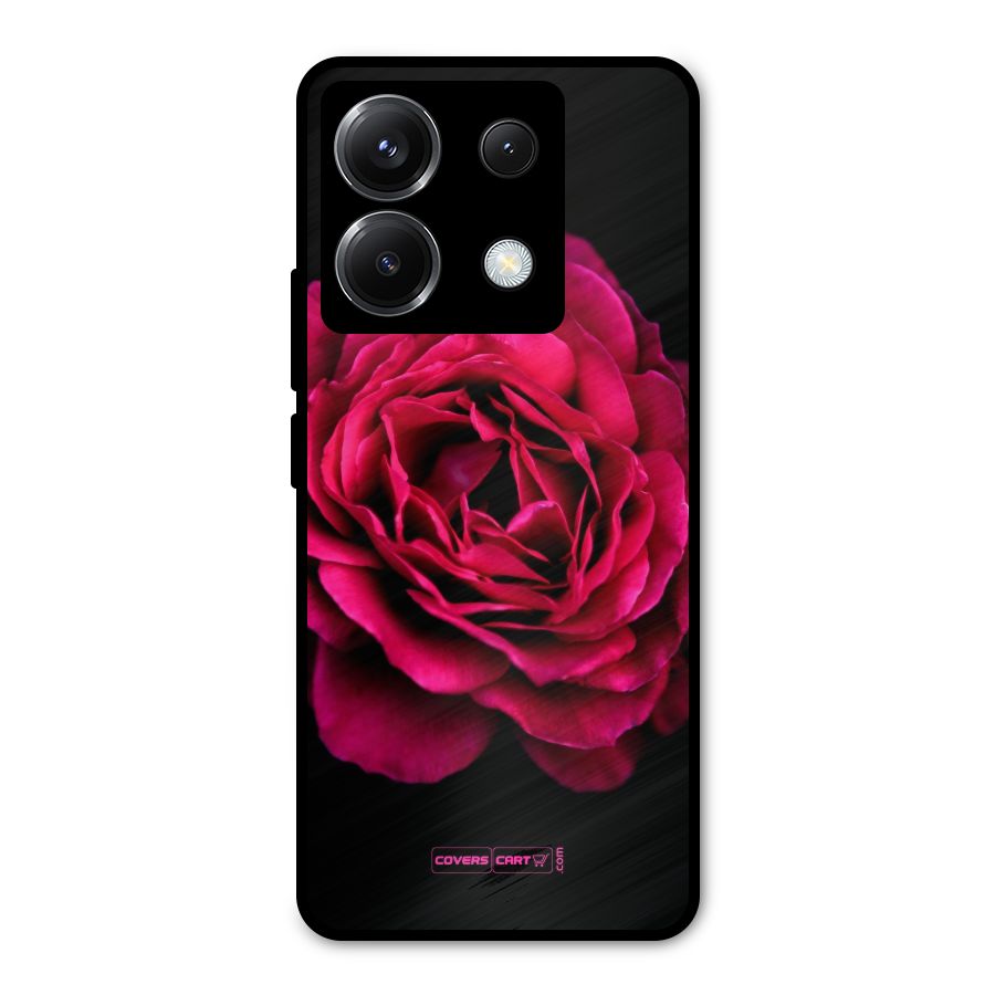 Magical Rose Metal Back Case for Poco X6