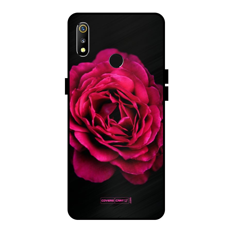 Magical Rose Metal Back Case for Realme 3i