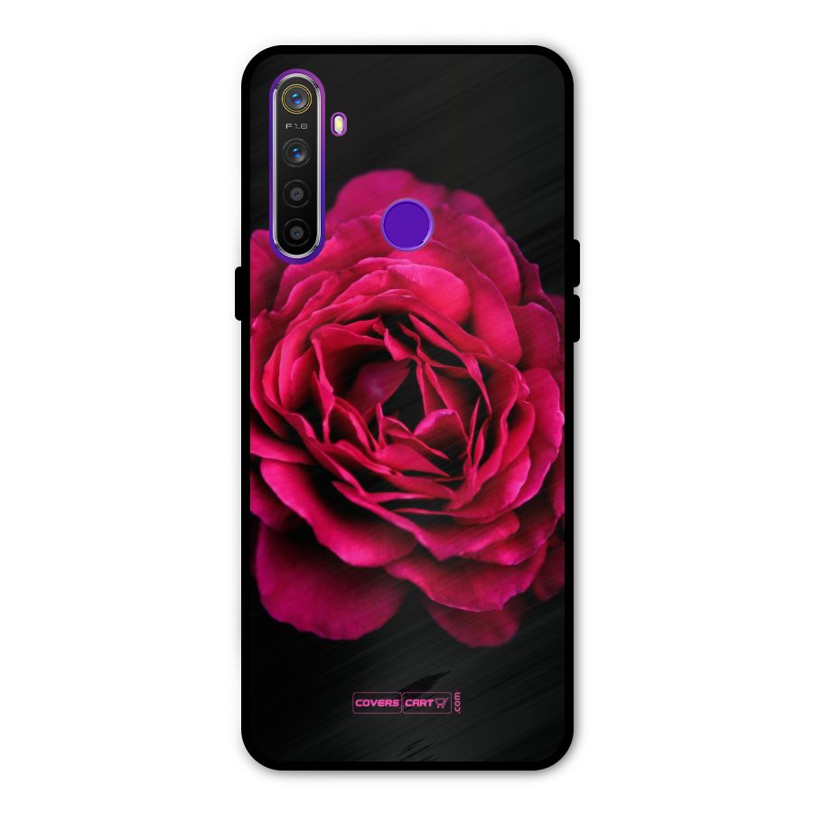 Magical Rose Metal Back Case for Realme 5i