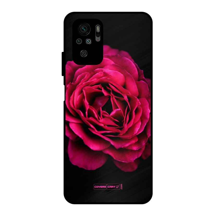 Magical Rose Metal Back Case for Redmi Note 10S