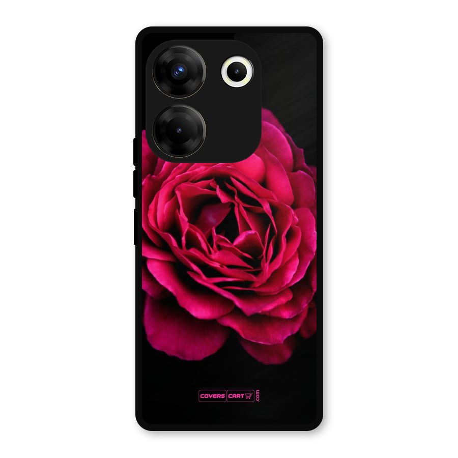 Magical Rose Metal Back Case for Tecno Camon 20