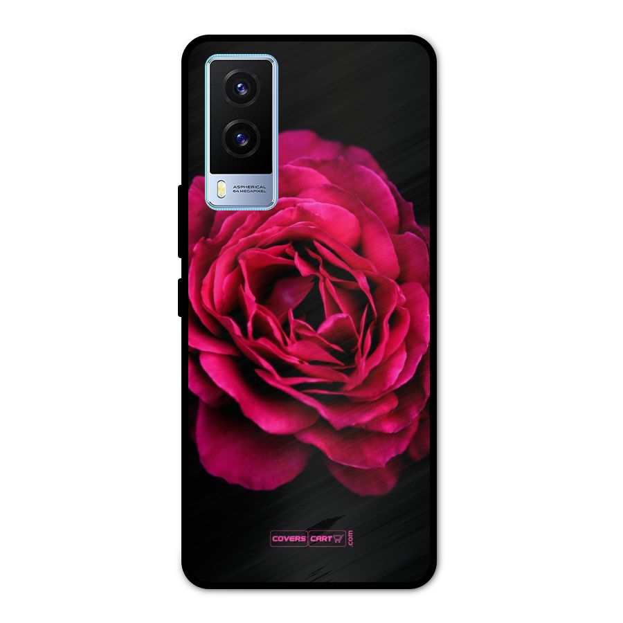 Magical Rose Metal Back Case for Vivo V21e 5G