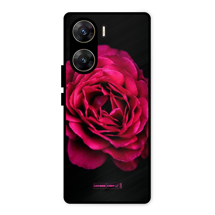 Magical Rose Metal Back Case for Vivo V29e