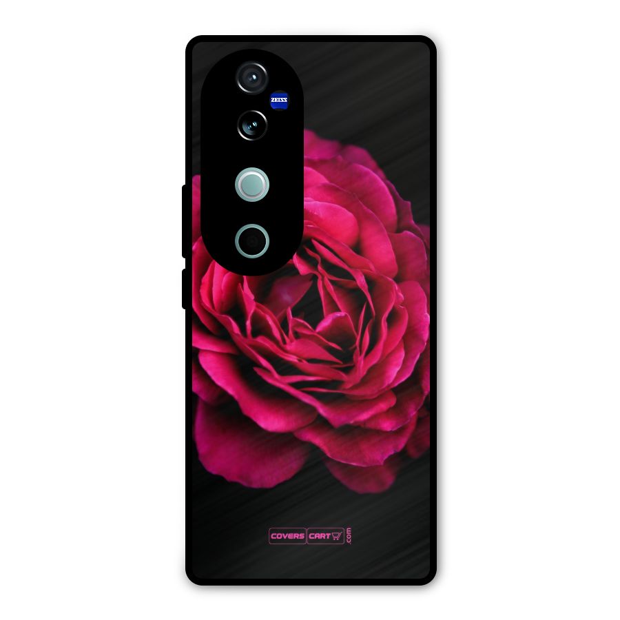 Magical Rose Metal Back Case for Vivo V40