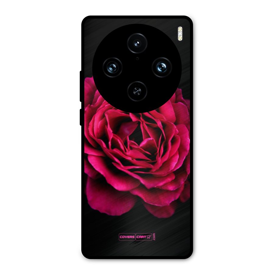 Magical Rose Metal Back Case for Vivo X100 Pro
