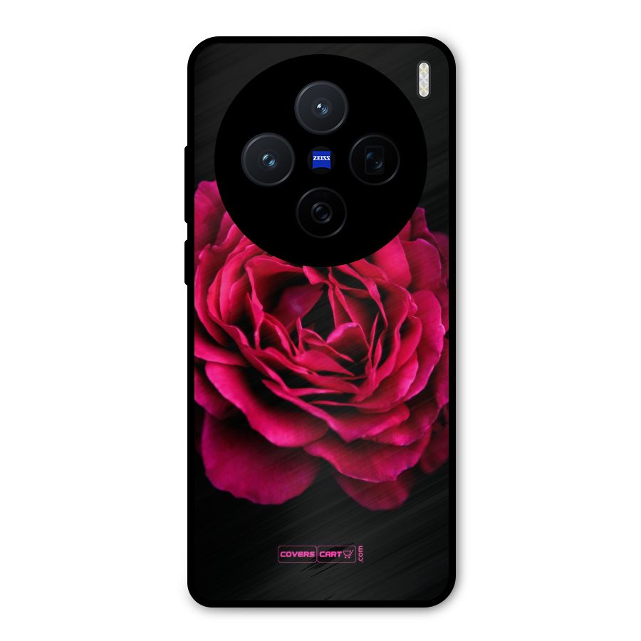 Magical Rose Metal Back Case for Vivo X200