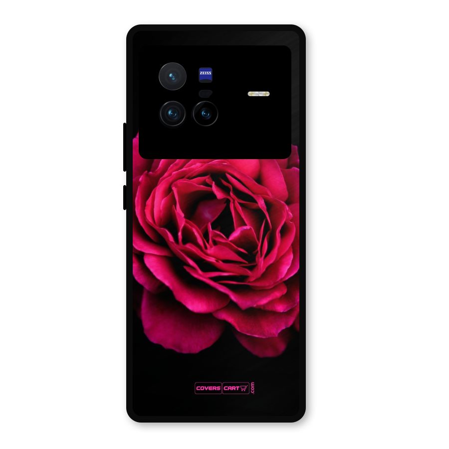 Magical Rose Metal Back Case for Vivo X80