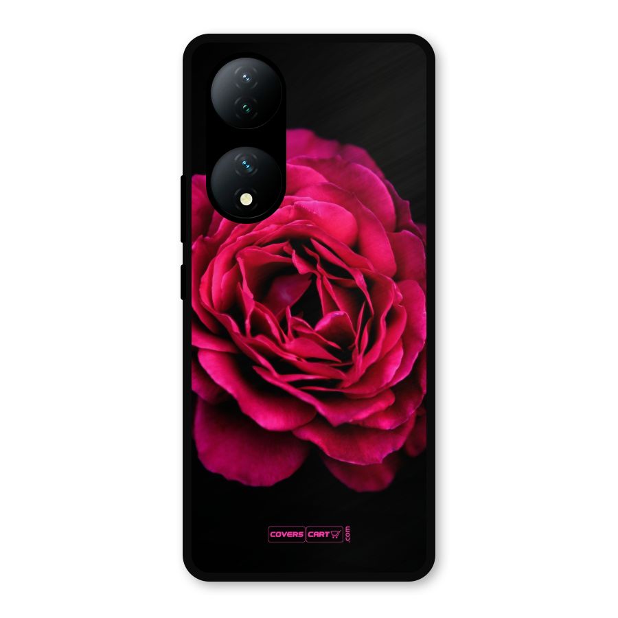 Magical Rose Metal Back Case for Vivo Y100