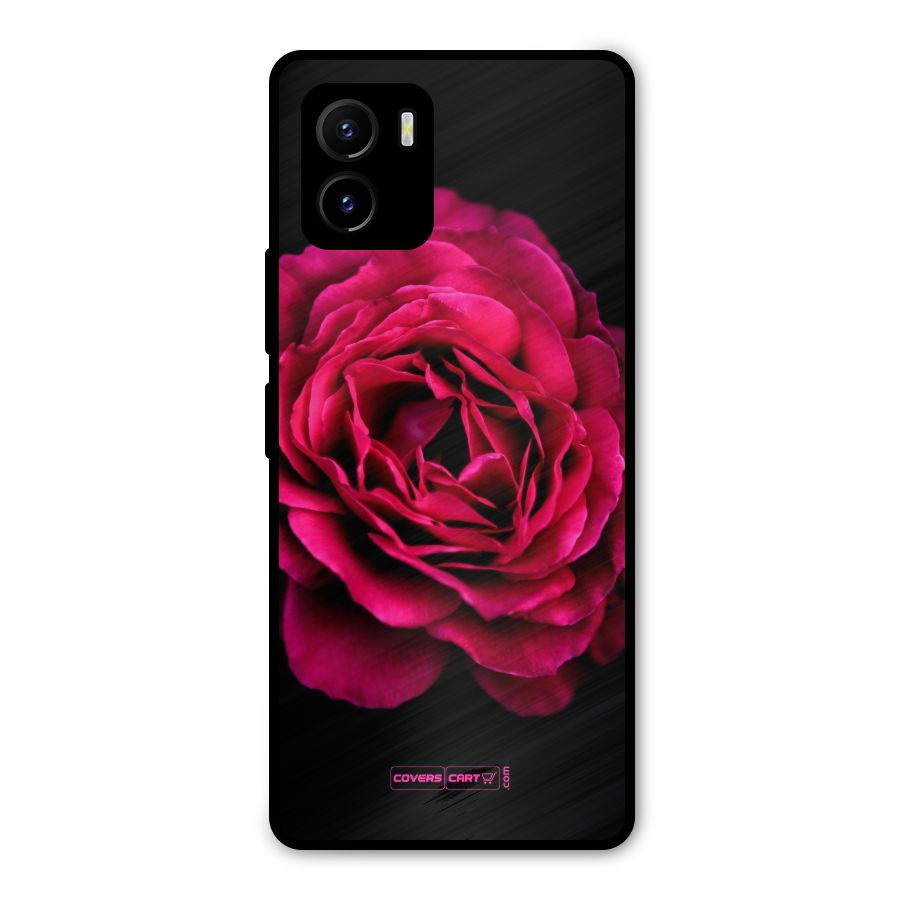Magical Rose Metal Back Case for Vivo Y15s