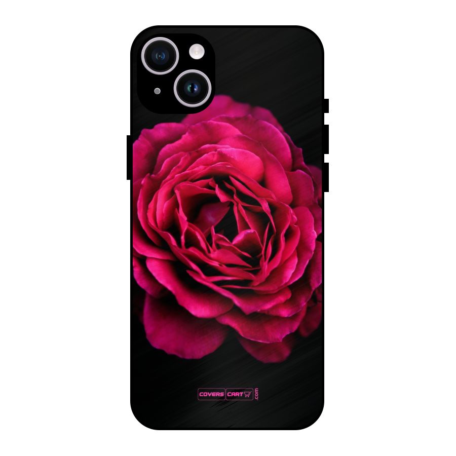 Magical Rose Metal Back Case for iPhone 14 Plus