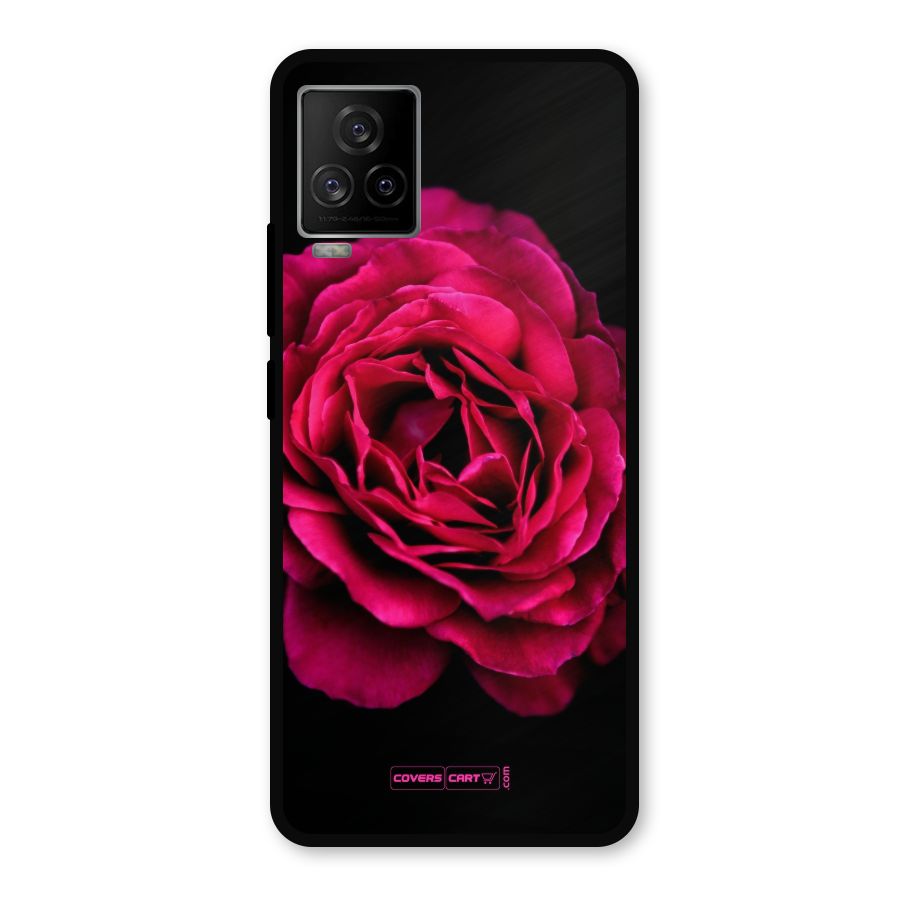 Magical Rose Metal Back Case for iQOO 7 Legend 5G