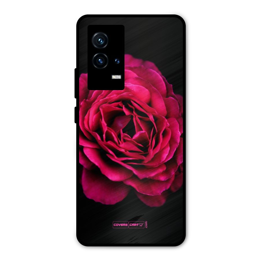 Magical Rose Metal Back Case for iQOO 9 5G