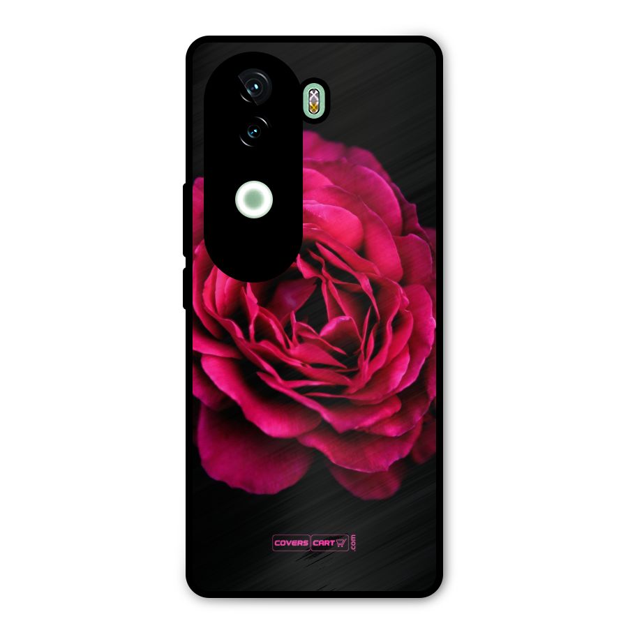 Magical Rose Metal Back Case for iQOO Z9s
