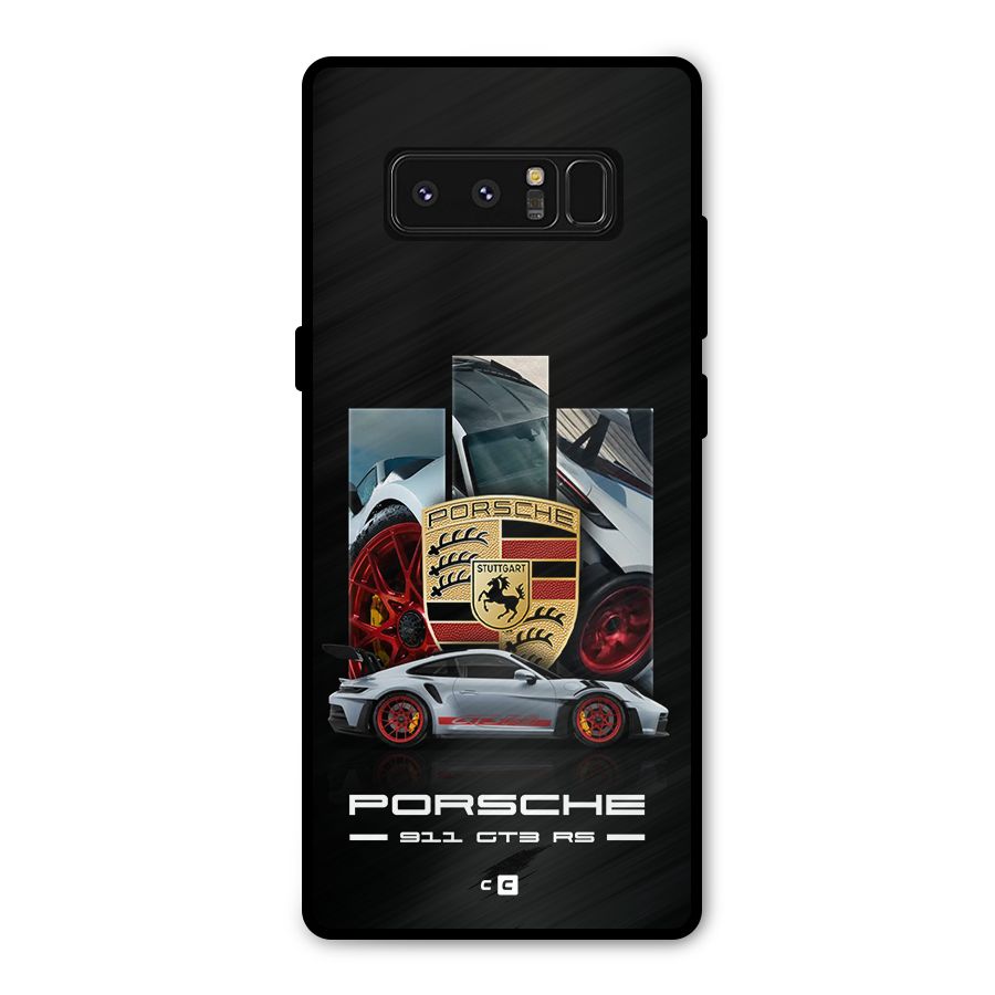 Magnificent Supercar Metal Back Case for Galaxy Note 8
