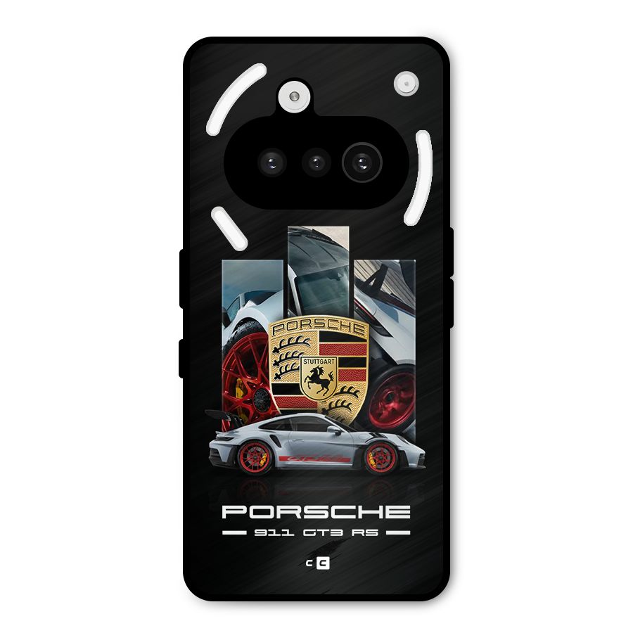 Magnificent Supercar Metal Back Case for Nothing Phone 3a