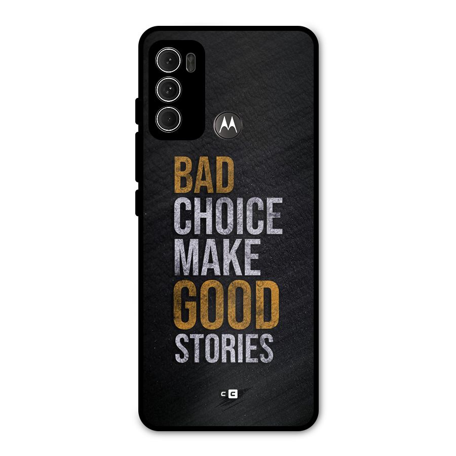Make Good Stories Metal Back Case for Moto G60