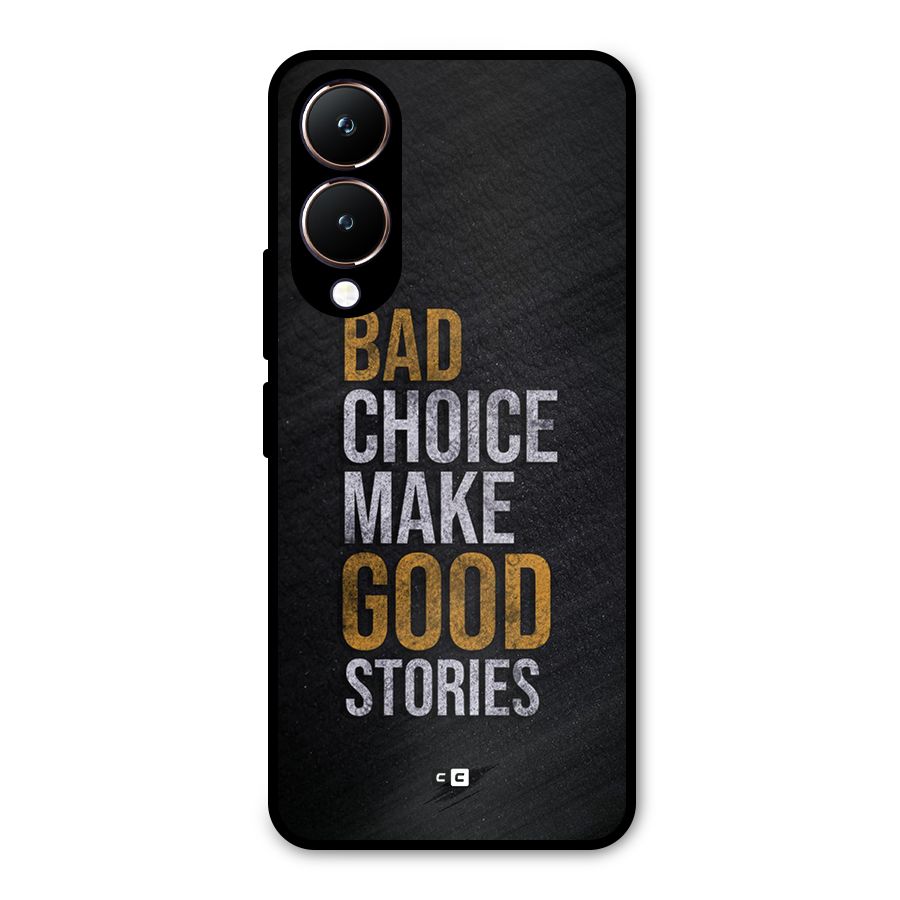 Make Good Stories Metal Back Case for Vivo Y28