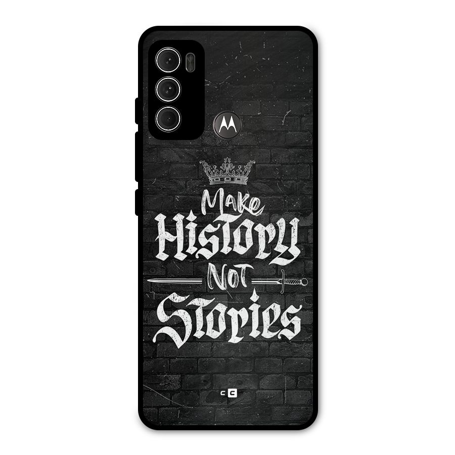 Make History Metal Back Case for Moto G60