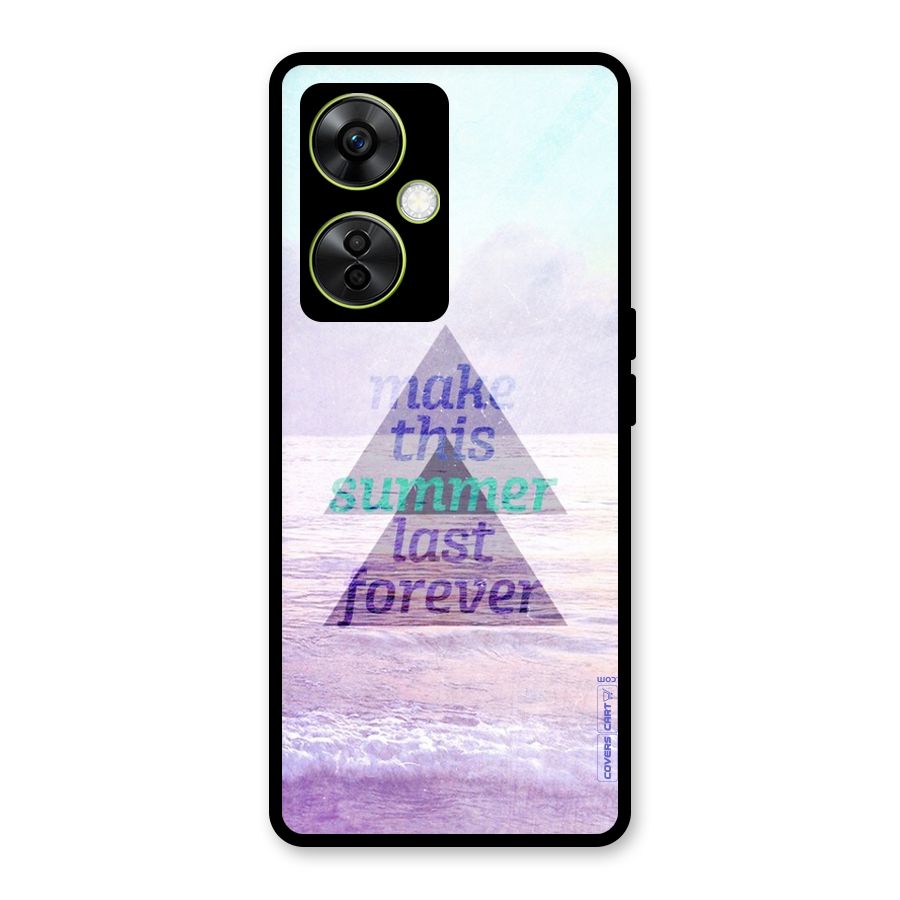 Make This Summer Last Forever Glass Back Case for OnePlus Nord CE 3 Lite