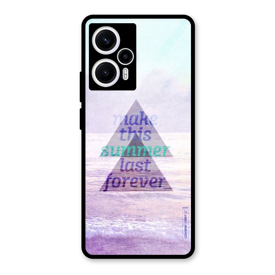 Make This Summer Last Forever Glass Back Case for Poco F5