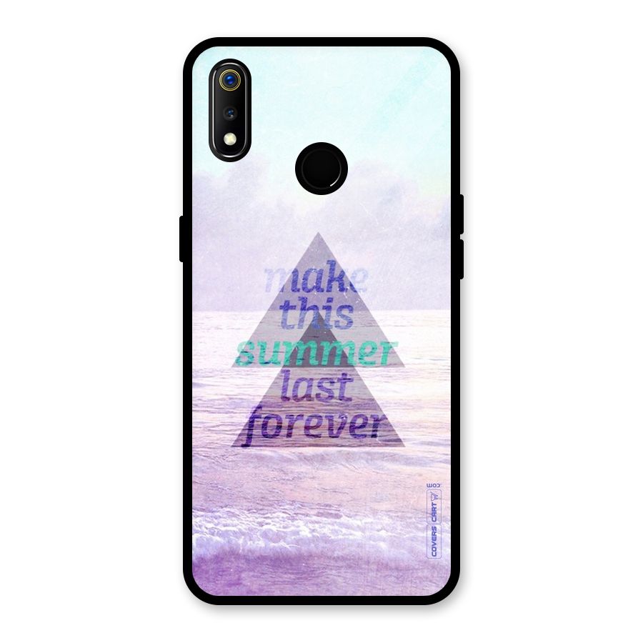 Make This Summer Last Forever Glass Back Case for Realme 3