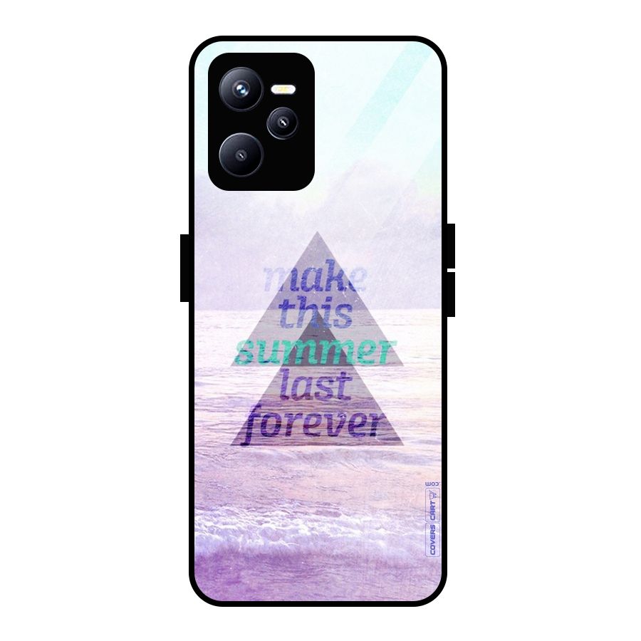 Make This Summer Last Forever Glass Back Case for Realme C35