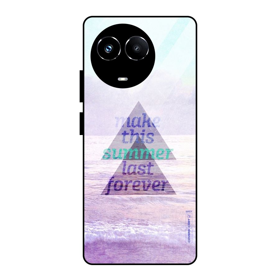 Make This Summer Last Forever Glass Back Case for Realme Narzo 60X