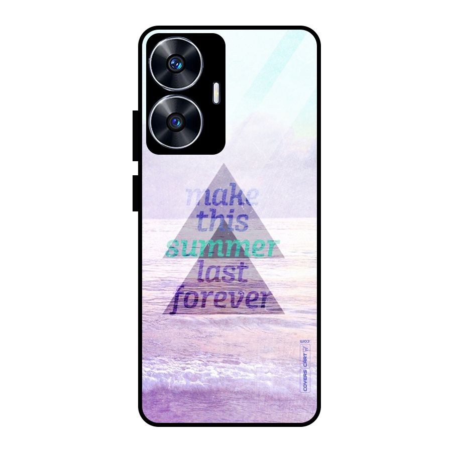 Make This Summer Last Forever Glass Back Case for Realme Narzo N55