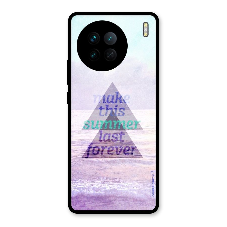 Make This Summer Last Forever Glass Back Case for Vivo X90