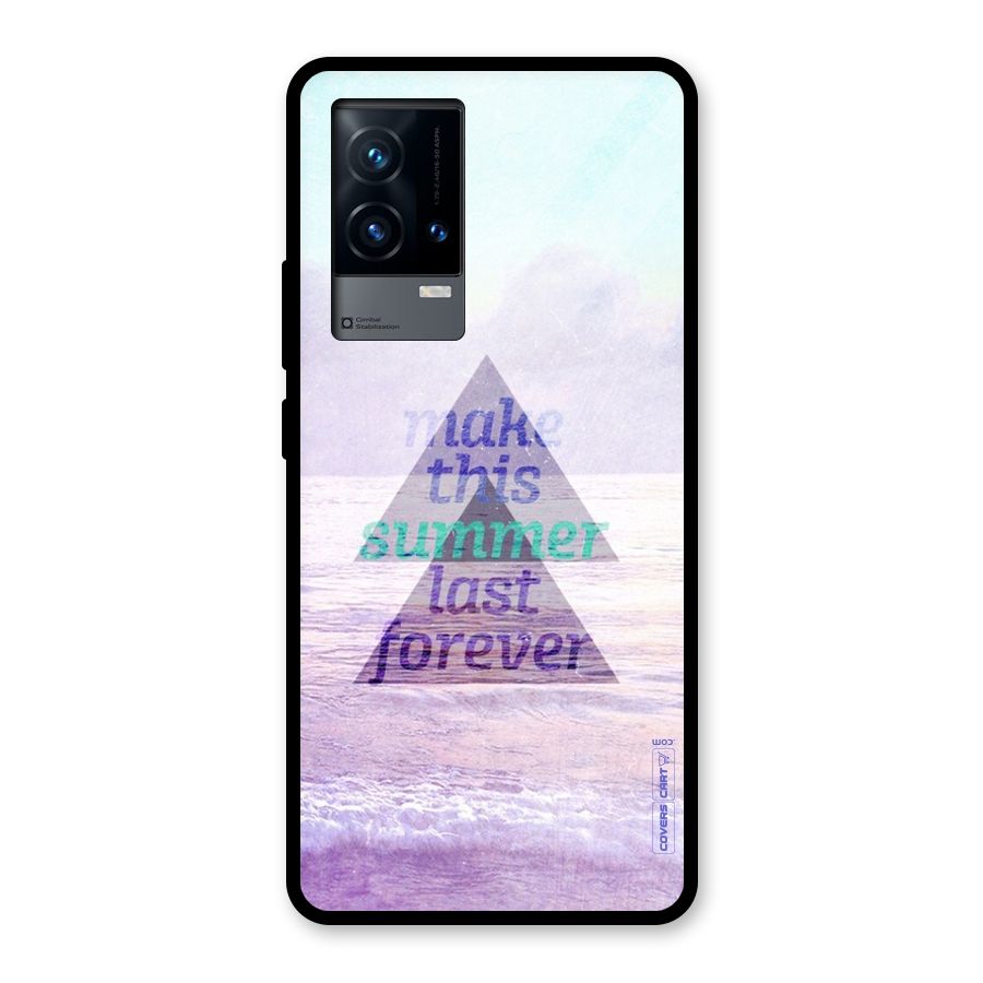 Make This Summer Last Forever Glass Back Case for iQOO 9 5G