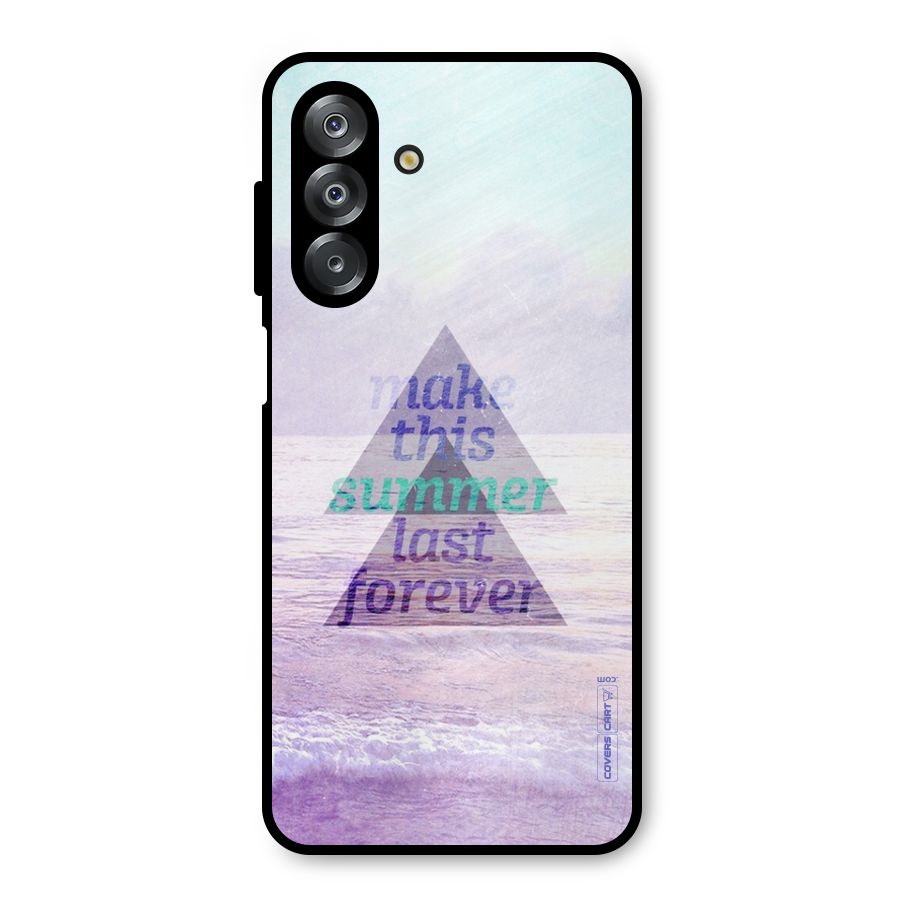 Make This Summer Last Forever Metal Back Case for Galaxy A26
