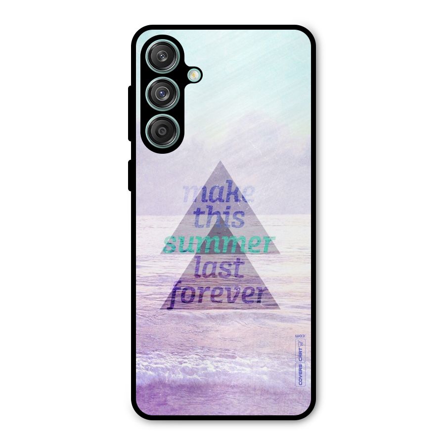 Make This Summer Last Forever Metal Back Case for Galaxy M55 5G