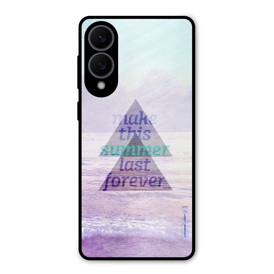 Make This Summer Last Forever Metal Back Case for Galaxy S25 Edge