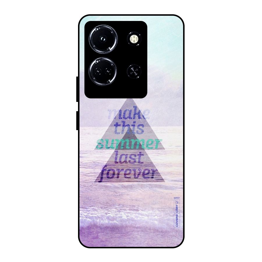Make This Summer Last Forever Metal Back Case for Infinix Note 30 5G