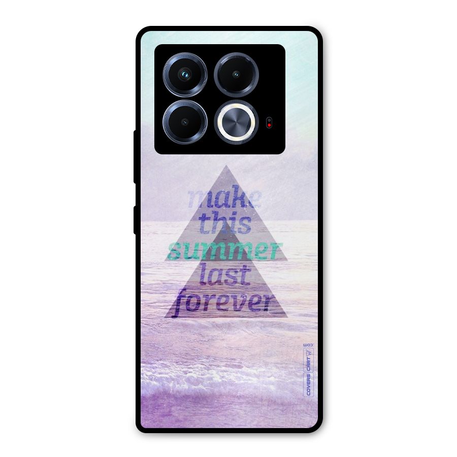 Make This Summer Last Forever Metal Back Case for Infinix Note 40 5G