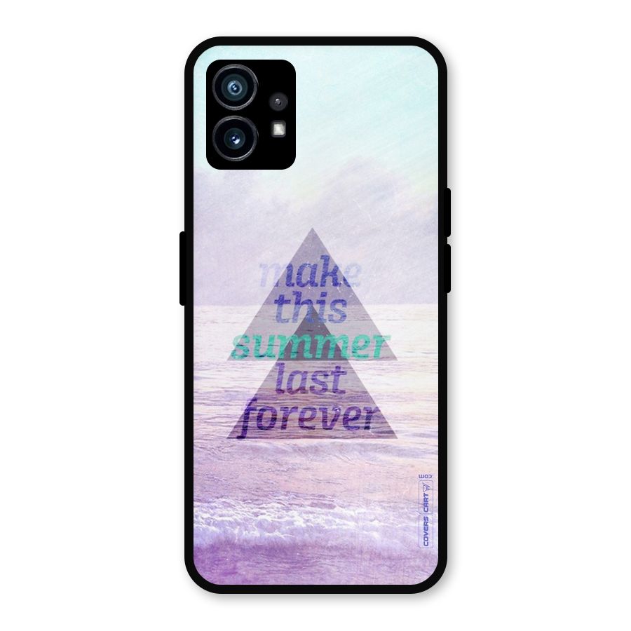Make This Summer Last Forever Metal Back Case for Nothing Phone 1