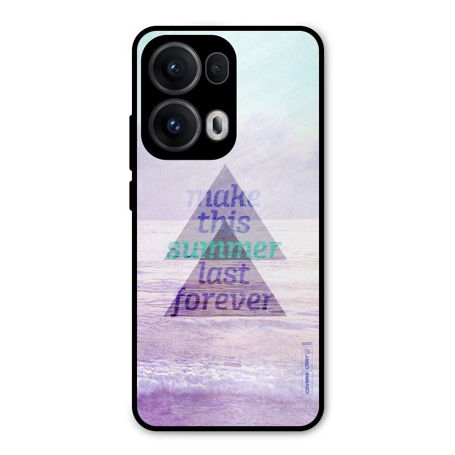 Make This Summer Last Forever Metal Back Case for Oppo Reno13 Pro