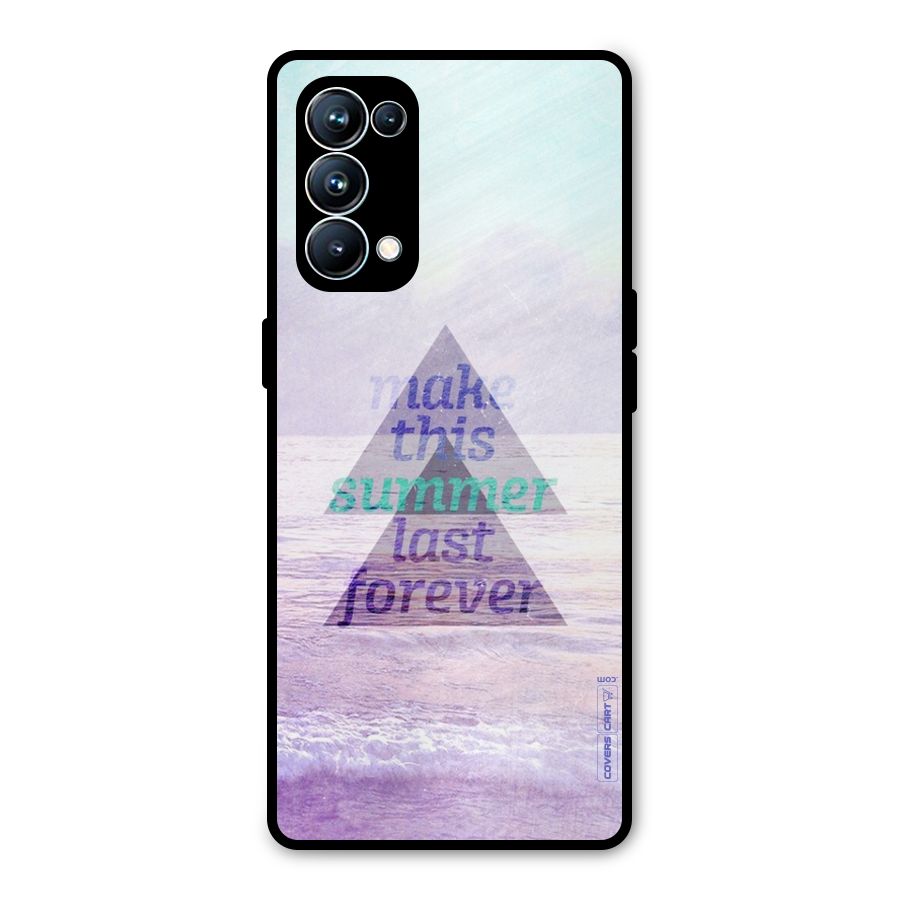 Make This Summer Last Forever Metal Back Case for Oppo Reno5 Pro 5G