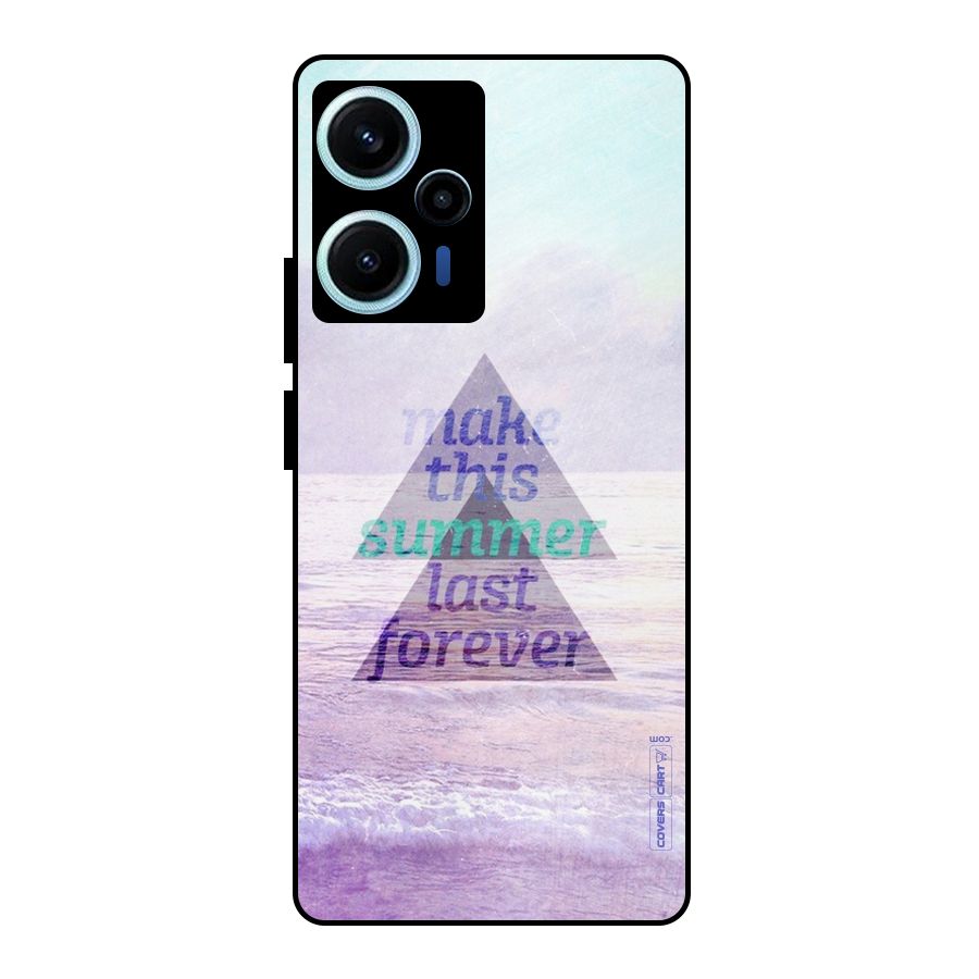 Make This Summer Last Forever Metal Back Case for Poco F5