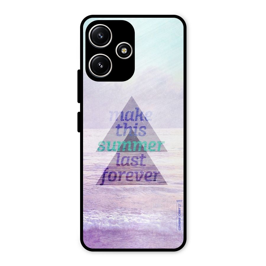Make This Summer Last Forever Metal Back Case for Poco M6 Pro