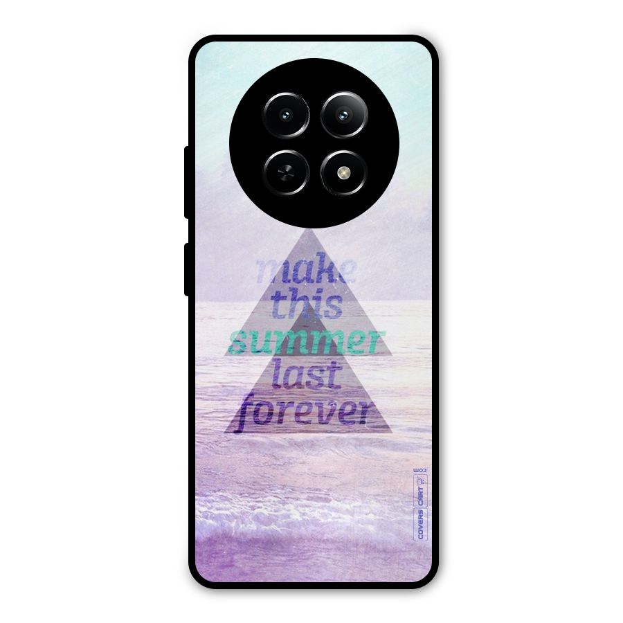 Make This Summer Last Forever Metal Back Case for Realme 12 5G