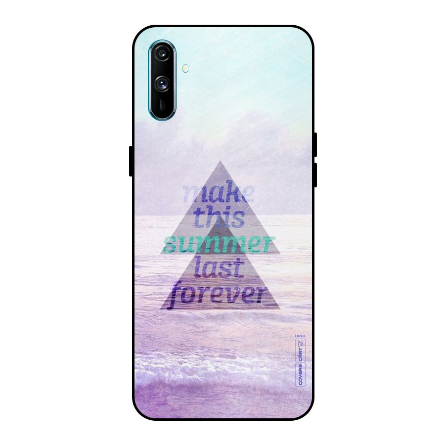 Make This Summer Last Forever Metal Back Case for Realme C3